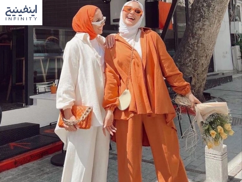 ست کردن مانتو نارنجی