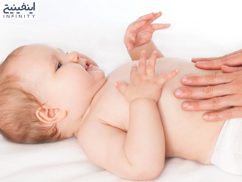 علائم نفخ شکم نوزاد