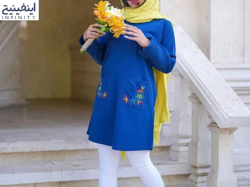 هر آنچه که باید در مورد ست کردن مانتو آبی کاربنی بدانید!
