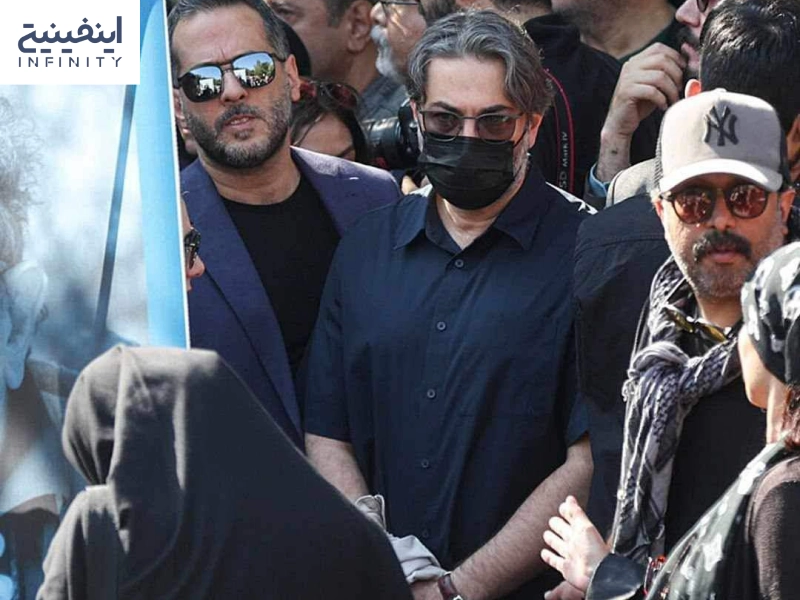 پارسا پیروزفر در مراسم داریوش مهرجویی