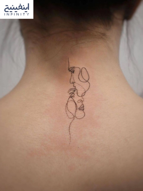 تاتو زنانه روی کمر