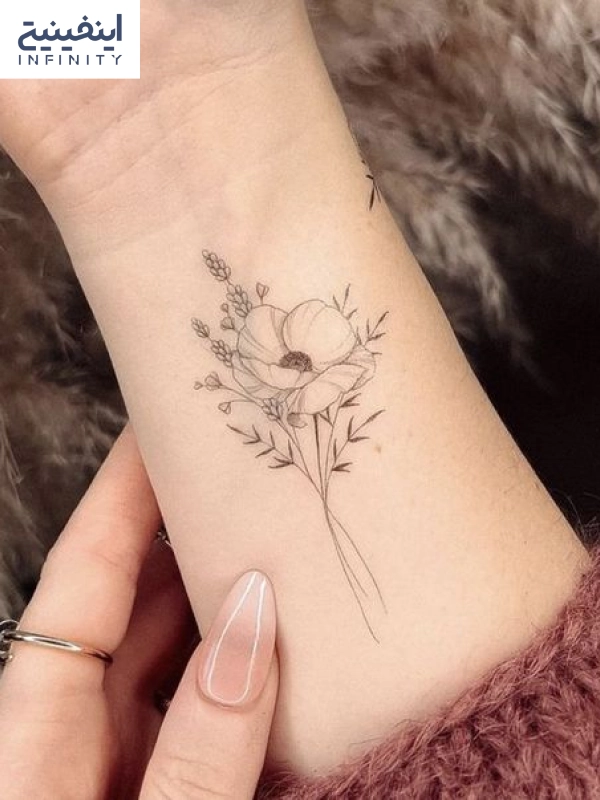 طرح تتو برای مچ دست دختر