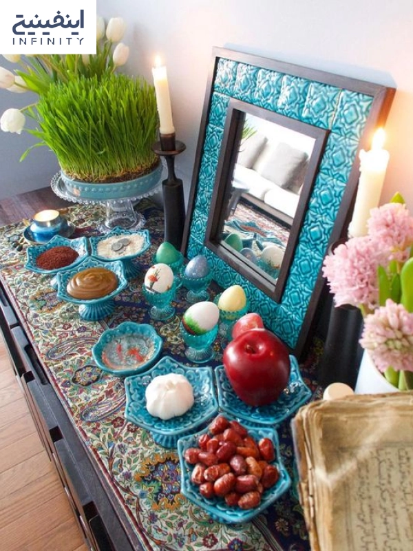 سفره هفت سین سنتی در خانه
