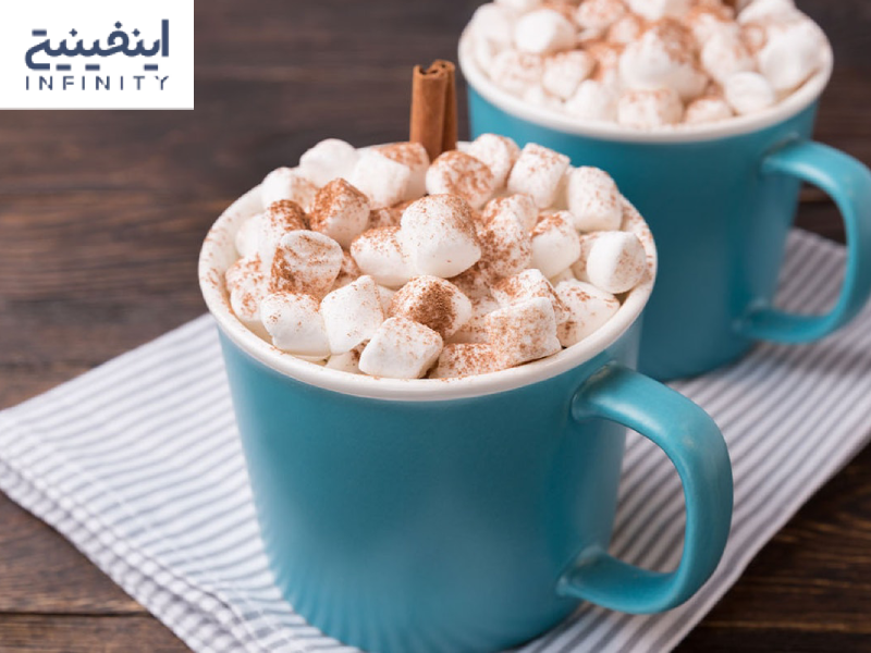 شکلات داغ با مارشمالو