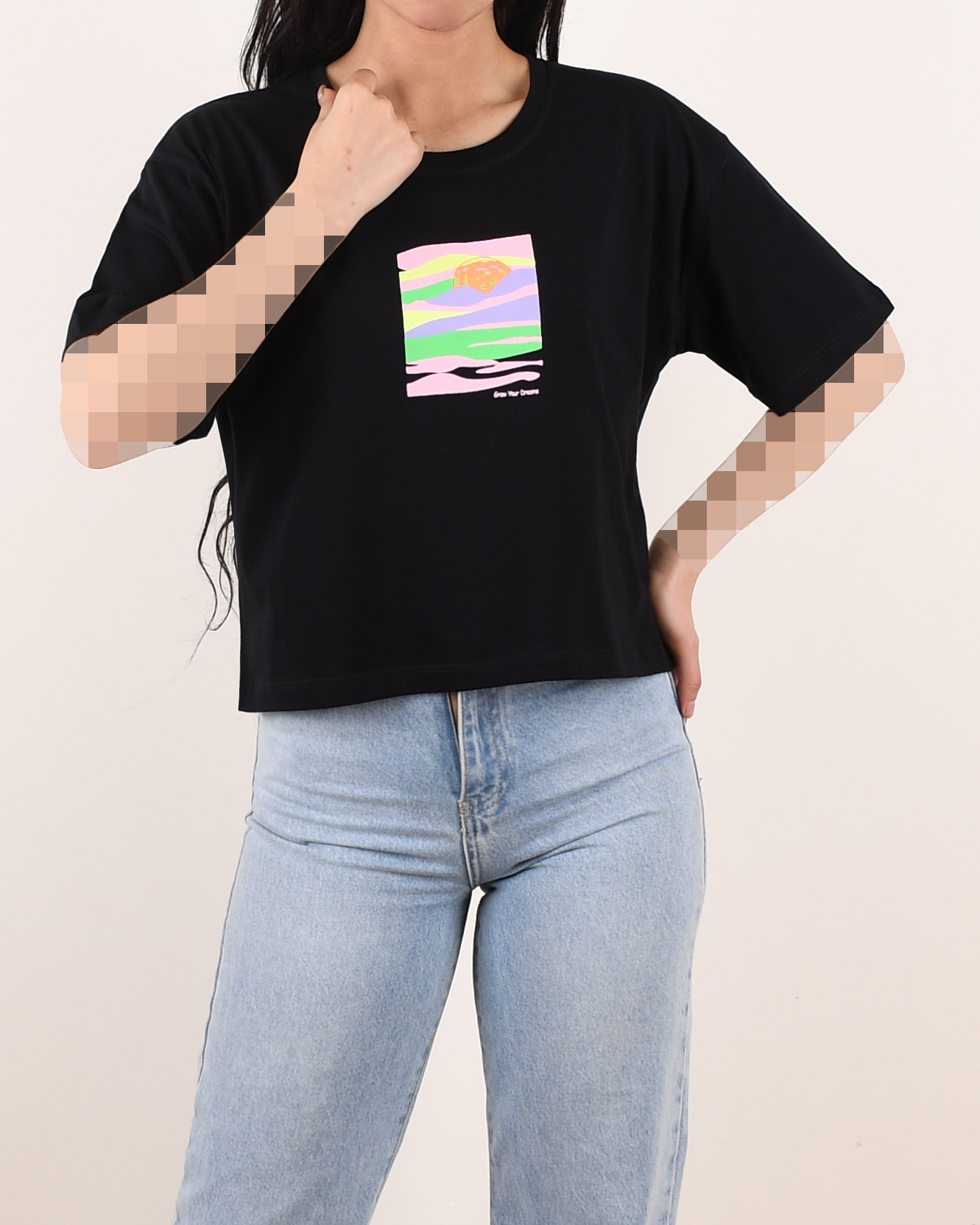 تیشرت کراپ D00175