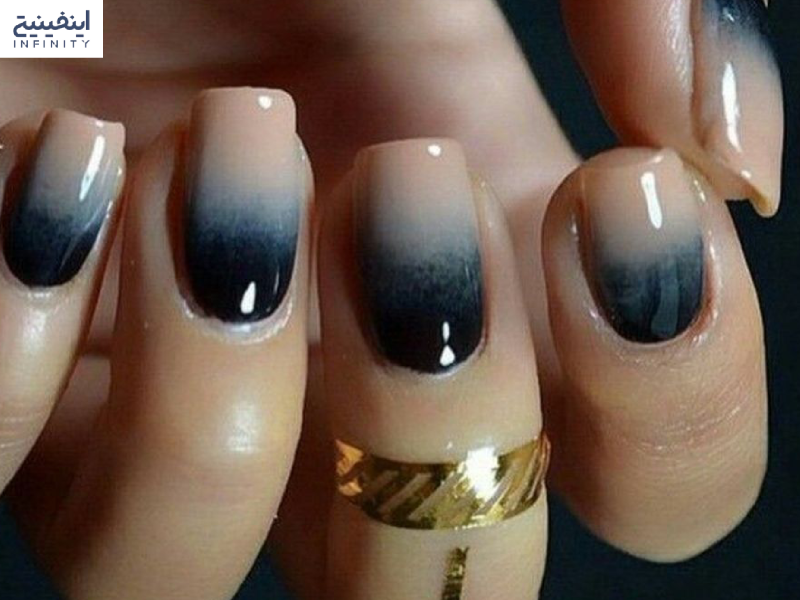 طراحی ناخن آمبره