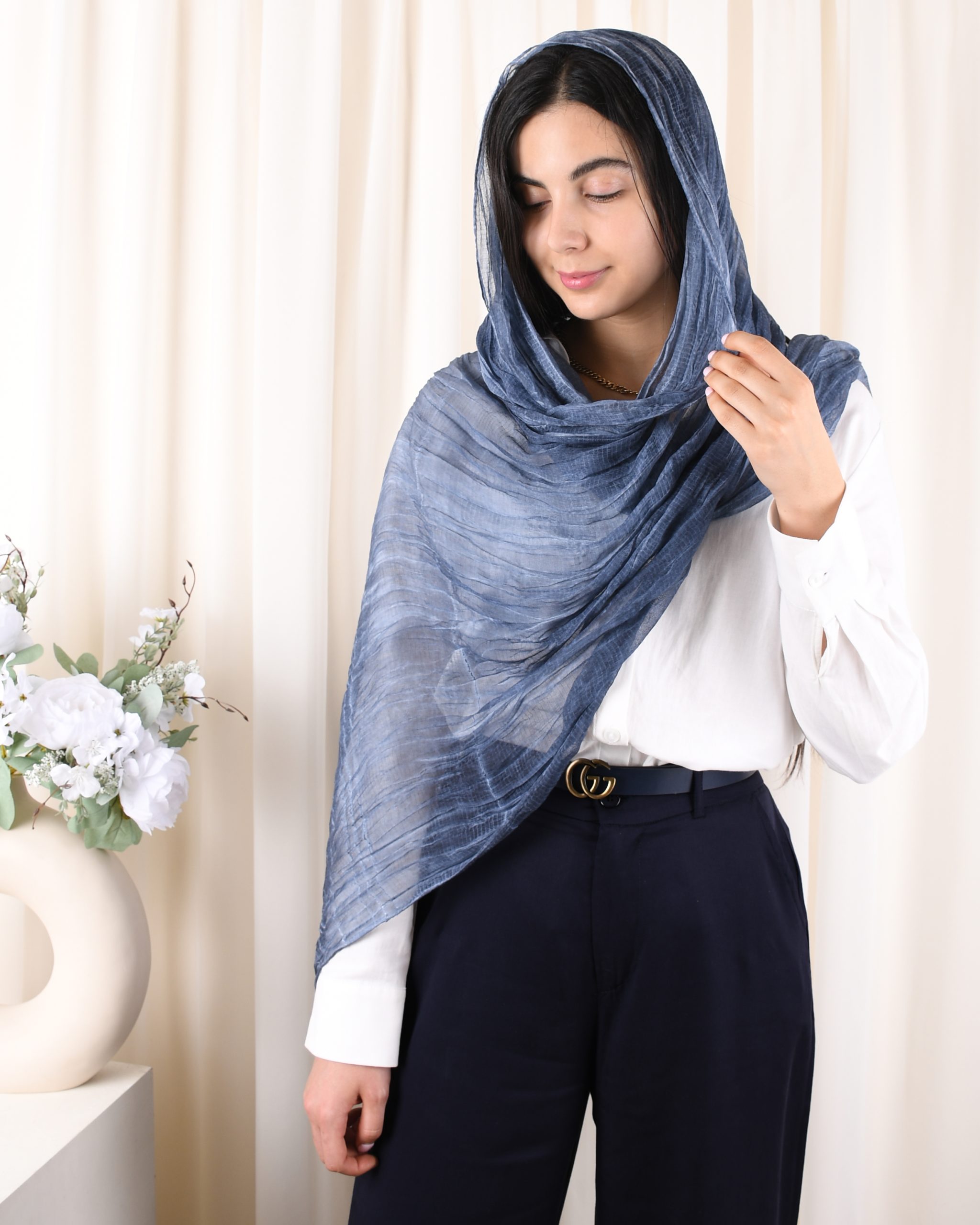 شال حریر شیفون ایتالیا S00670