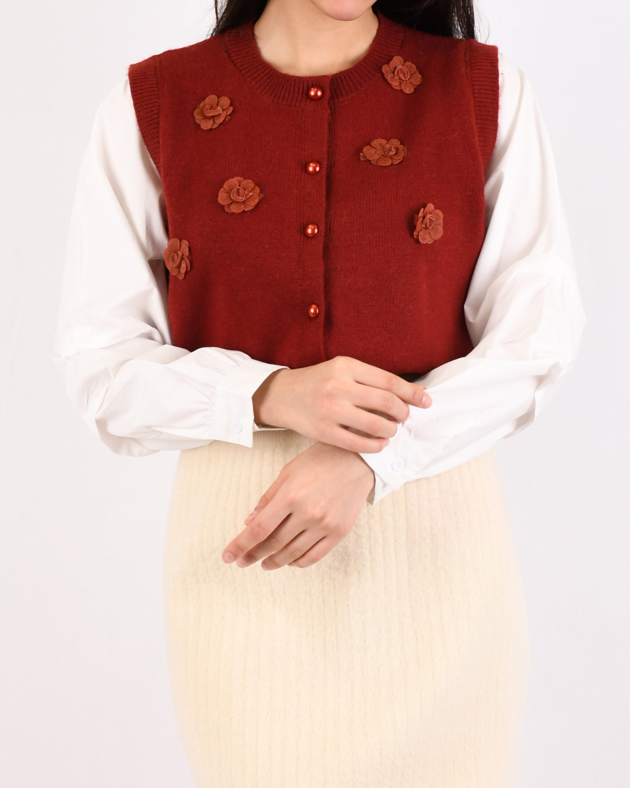 ژاکت آستین کتان L00386