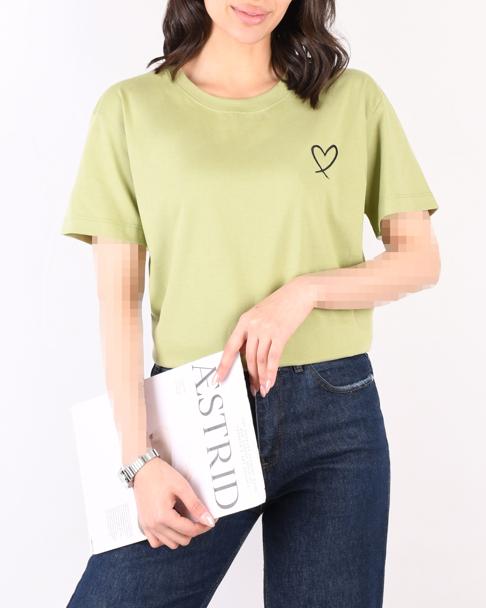 تیشرت قلبی W0068